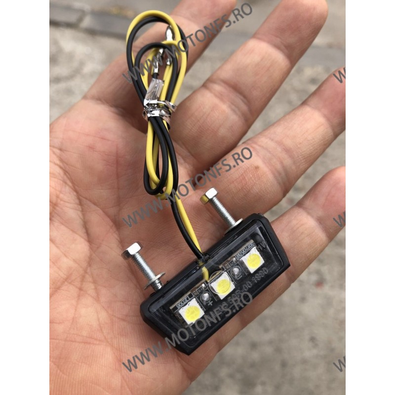 Led-uri numar / luminare numar / motocicleta / scuter / atv / universal Omologat ( E4) distant intre suruburi 30mm GD84P Su... Led-uri numar / luminare numar / motocicleta / scuter / atv / universal Omologat ( E4) distant intre suruburi 30mm GD84P Su...