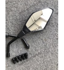 Set 2 Buc Oglinzi + Suportii 22mm+ Adaptor Suruburi M8 M10 Retrovizoare Moto Universal HONDA YAMAHA KAWASAKI SUZUKI ZF001-146...