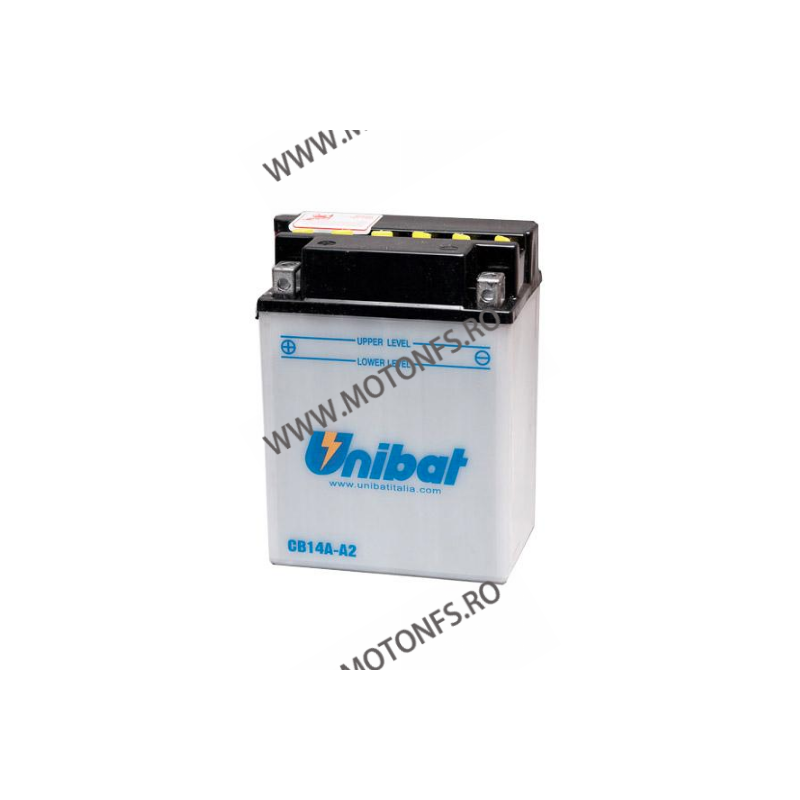 UNIBAT - Acumulator cu intretinere CB14A-A2-SM (Yuasa: YB14A-A2) U295-266-SM UNIBAT Baterii UNIBAT 340,00 lei 307,00 lei 285,... UNIBAT - Acumulator cu intretinere CB14A-A2-SM (Yuasa: YB14A-A2) U295-266-SM UNIBAT Baterii UNIBAT 340,00 lei 307,00 lei 285,...