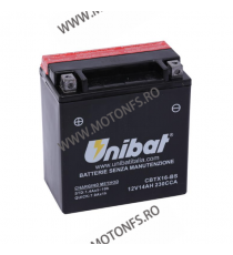 UNIBAT - Acumulator fara intretinere CBTX16-BS (Yuasa: YTX16-BS) l/b/h 150 x 87 x 161 U295-348-BS UNIBAT Acasa 400,00 lei 400...