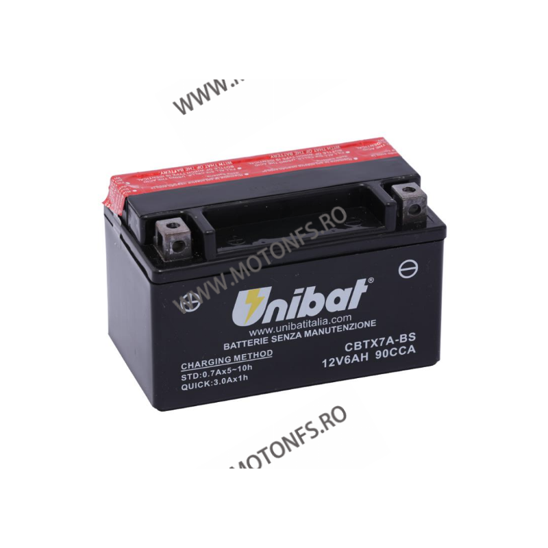 UNIBAT - Acumulator fara intretinere CBTX7A-BS (Yuasa: YTX7A-BS) l/b/h 150 x 87 x 93 U295-318-BS UNIBAT Acasa 165,00 lei 165,...