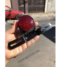 Stop Frana / Lampa Spate Lumina Numar Moto Universal Cafe Racer Cromat Chooper Bobber Yamaha Kawasaki Honda Suzuki JNN98 JNN9...