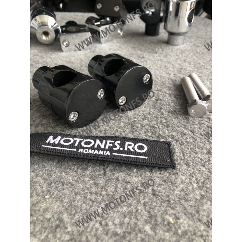 22 mm Inaltatore / Suport Ghidon Handlebar Riser Clamp Universale Compatible With Harley Kawasaki Suzuki Yamaha Honda 030-07-...