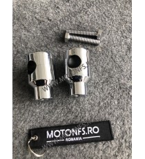 22 mm Inaltatore / Suport Ghidon Handlebar Riser Clamp Universale Compatible With Harley Kawasaki Suzuki Yamaha Honda 030-07-...