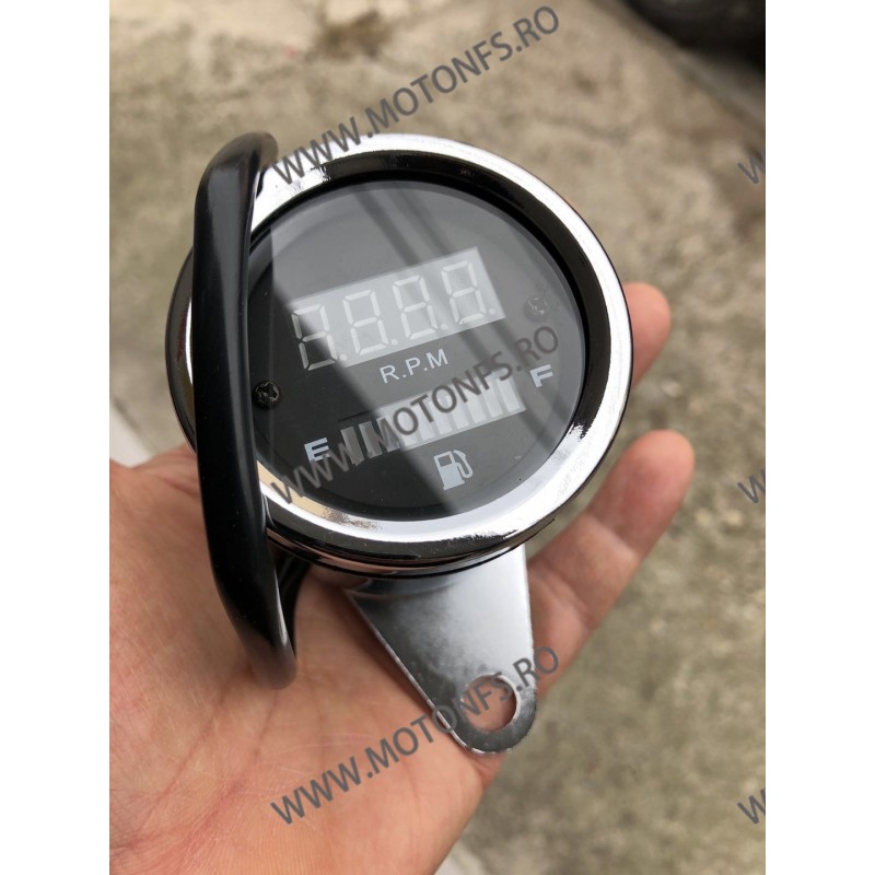 Bord electronic moto LED kilometraj Indicator turometru si afisarea nivelului de benzina in rezervor gh0y gh0y  Kilometraj Un...