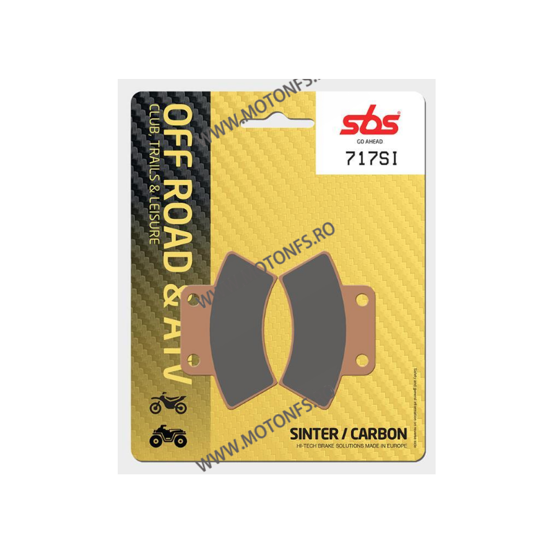 SBS - Placute frana OFFROAD - SINTER 717SI 550-717 SBS Placute Frana SBS 115,00 lei 103,50 lei 96,64 lei 86,97 lei -10%