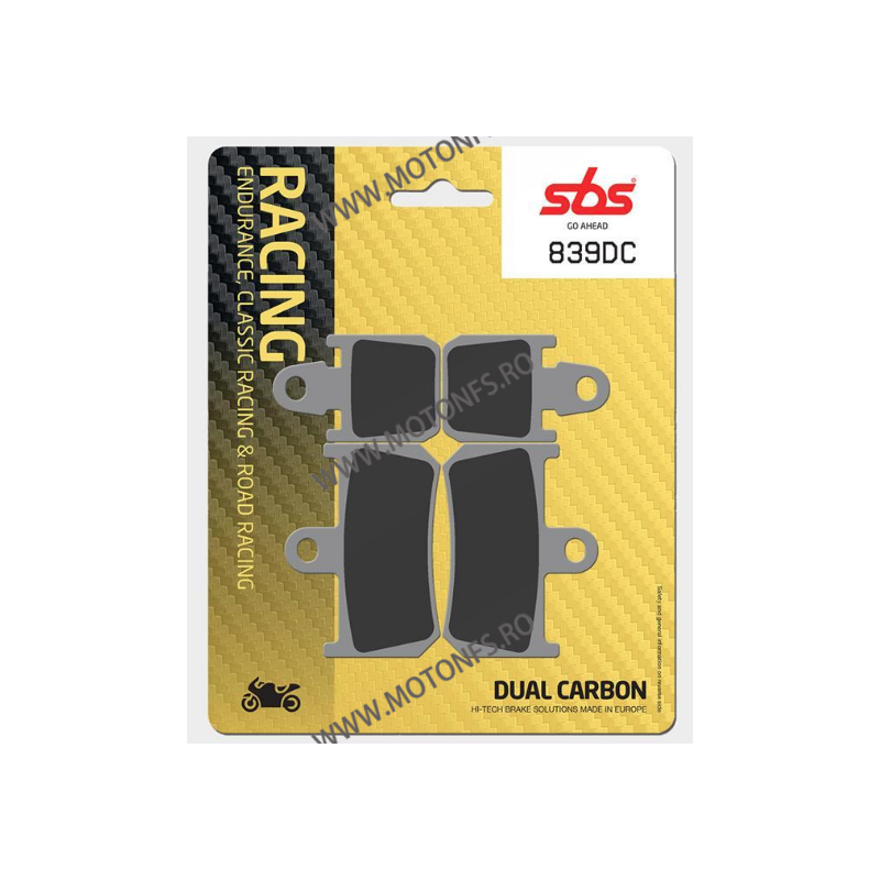 SBS - Placute frana fata RACING - DUAL CARBON 839DC 560-839-4 SBS Placute Frana SBS 340,00 lei 306,00 lei 285,71 lei 257,14 l...