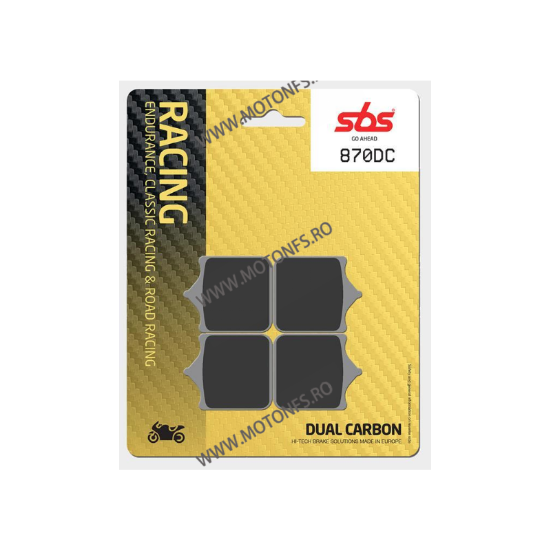 SBS - Placute frana fata RACING - DUAL CARBON 870DC 560-870-4 SBS Placute Frana SBS 340,00 lei 306,00 lei 285,71 lei 257,14 l...