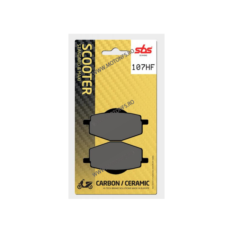 SBS - Placute frana Fata SCOOTER - CERAMIC 107HF 556-107 SBS Placute Frana SBS 90,00 lei 81,00 lei 75,63 lei 68,07 lei -10%