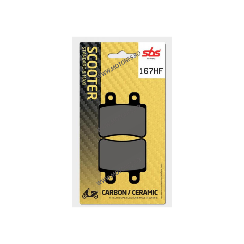 SBS - Placute frana fata si spate SCOOTER - CERAMIC 167HF 773HF 556-167 SBS Placute Frana SBS 90,00 lei 81,00 lei 75,63 lei 6...