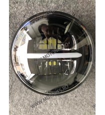 5.75 Inch Far Universal Moto omologat E9 Cu Angel Eye Cafe Racer Chopper, Bobber Harley Davidson ms-1057  Faruri Moto Univers...