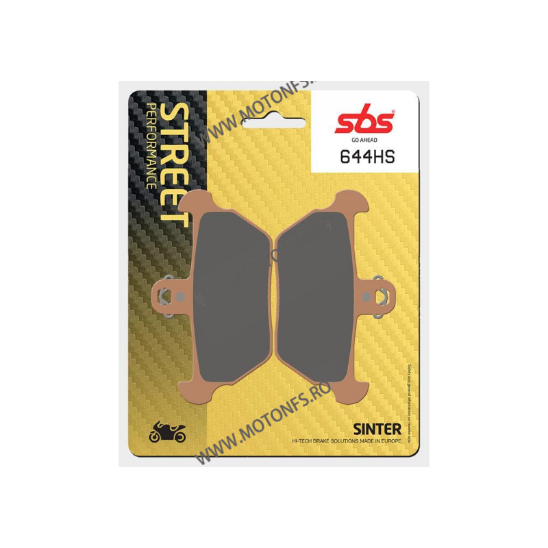 SBS - Placute frana fata STREET - SINTER 644HS 575-644 SBS Placute Frana SBS 170,00 lei 153,00 lei 142,86 lei 128,57 lei -10%