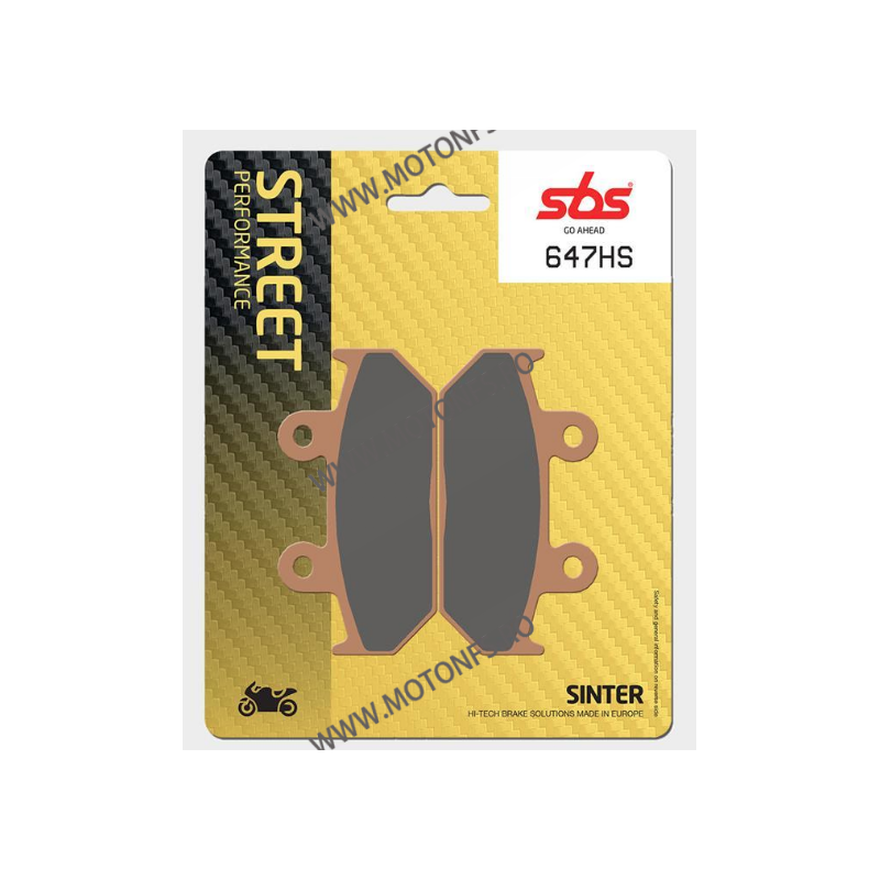 SBS - Placute frana fata STREET - SINTER 647HS 575-647 SBS Placute Frana SBS 155,00 lei 139,50 lei 130,25 lei 117,23 lei -10%