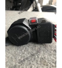 Priza USB x 2, Bricheta x 1 Si Voltmetru Digital Moto, Led Rosu, Culoare Negru 78OB5  Voltmetru / Prize Moto 69,00 lei 69,00 ...