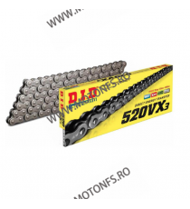 DID - Lant 520VX3 cu 100 zale - X-Ring ZB Steel color, ZJ conn.link 1-460-100 DID RACING CHAIN Acasa 311,00 lei 279,90 lei 26...