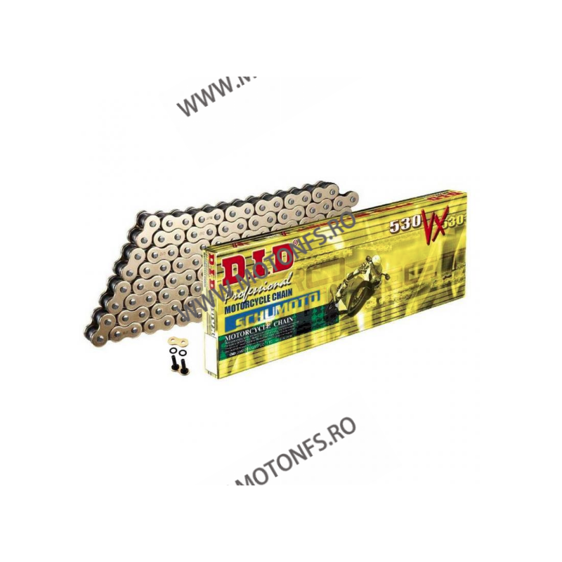 DID - Lant 50VX cu 110 zale - [Gold] X-Ring 1-655-110 / 103024110G DID RACING CHAIN DiD Lant 530 442,00 lei 397,80 lei 371,43...