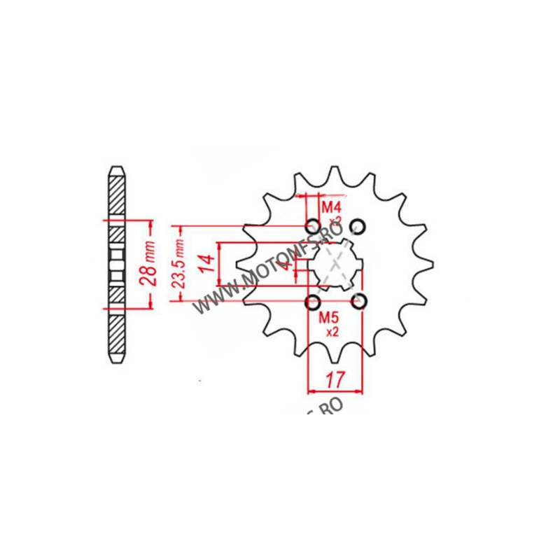 EMGO - Pinion (fata) 13013, 12 dinti - Mopedmotor Piaggio/Derbi 2000- 106-224-12 EMGO Emgo Pinion 39,00 lei 39,00 lei 32,77 l...