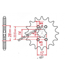 EMGO - Pinion (fata) 13013, 13 dinti - Mopedmotor Piaggio/Derbi 2000- Suzuki 106-224-14 EMGO Emgo Pinion 15,00 lei 15,00 lei ...