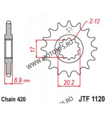 EMGO - Pinion (fata) 600M, 12 dinti - Apr RX/RS50/Furia 420 106-251-12 EMGO Emgo Pinion 49,00 lei 49,00 lei 41,18 lei 41,18 lei