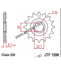 EMGO - Pinion (fata) JTF1446, 13 dinti - KX250F 2006- 102-412-13 EMGO Emgo Pinioane 44,00 lei 44,00 lei 36,97 lei 36,97 lei