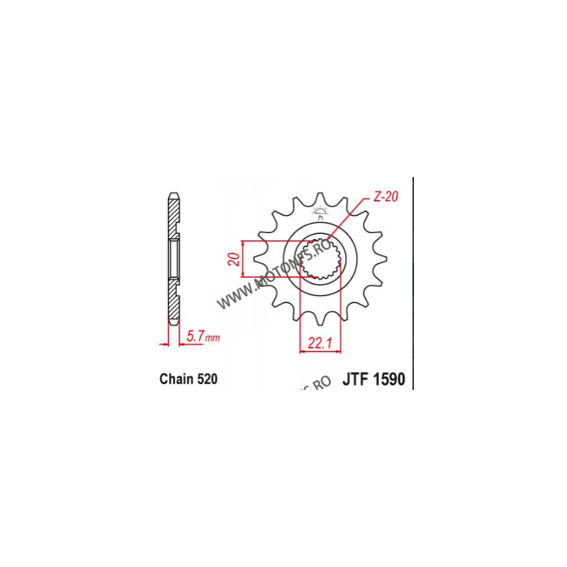 EMGO - Pinion (fata) JTF1446, 13 dinti - KX250F 2006- 102-412-13 EMGO Emgo Pinioane 44,00 lei 44,00 lei 36,97 lei 36,97 lei