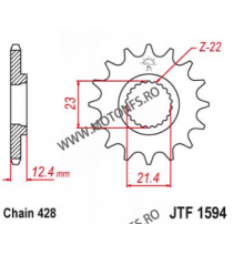 EMGO - Pinion (fata) JTF1594, 15 dinti - YBR250 2007-/YG250Tricker 102-383-15 EMGO Emgo Pinioane 64,00 lei 64,00 lei 53,78 le...