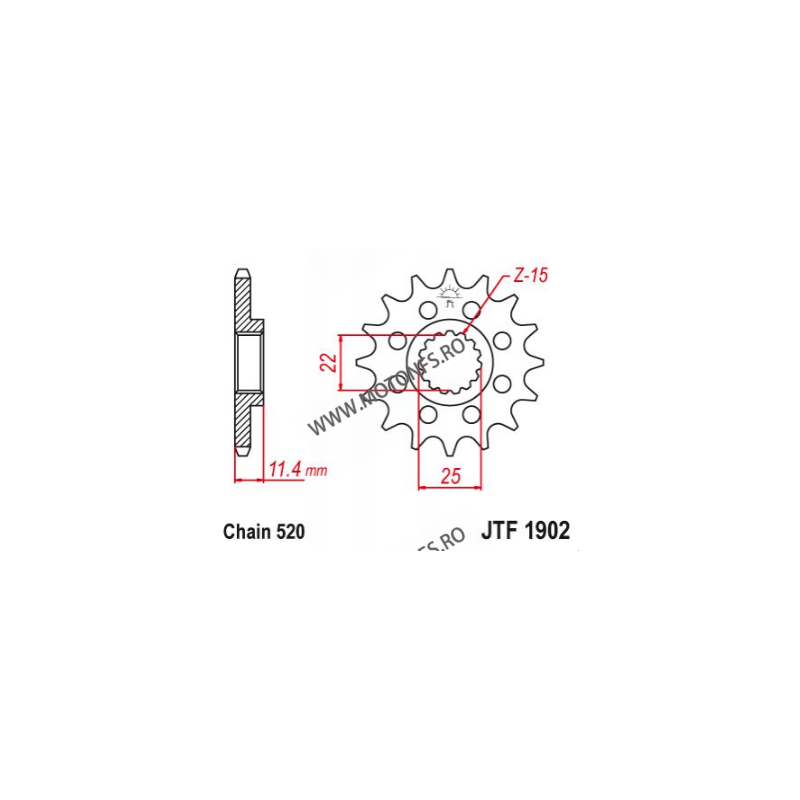 EMGO - Pinion (fata) JTF1902, 17 dinti - KTM Duke620/640LC4/SMC625/660 105-412-17 EMGO Emgo Pinion 68,00 lei 68,00 lei 57,14 ...