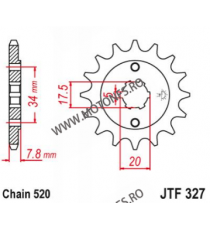 EMGO - Pinion (fata) JTF327, 13 dinti - CA125S Rebel/CRM125 101-436-13 j1 EMGO Emgo Pinioane 44,00 lei 44,00 lei 36,97 lei 36...
