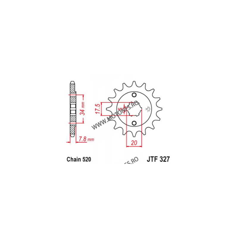 EMGO - Pinion (fata) JTF327, 13 dinti - CA125S Rebel/CRM125 101-436-13 EMGO Emgo Pinioane 44,00 lei 44,00 lei 36,97 lei 36,97...