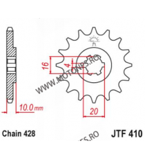 EMGO - Pinion (fata) JTF410, 14 dinti - VL125LC 2000-/XRV125 103-321-14 EMGO Emgo Pinioane 49,00 lei 49,00 lei 41,18 lei 41,1...