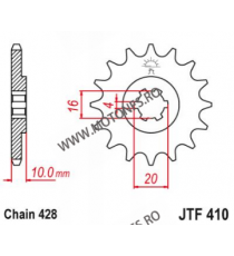 EMGO - Pinion (fata) JTF410, 15 dinti - GZ125 Marauder 103-321-15 EMGO Emgo Pinioane 49,00 lei 49,00 lei 41,18 lei 41,18 lei