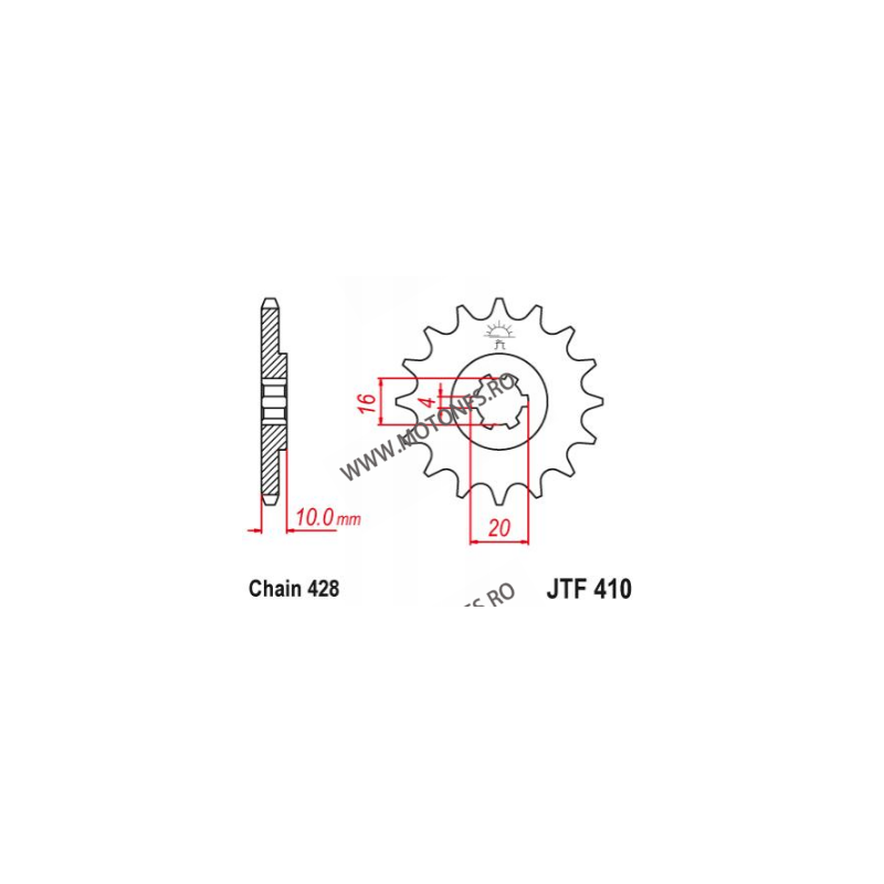 EMGO - Pinion (fata) JTF410, 15 dinti - GZ125 Marauder 103-321-15 EMGO Emgo Pinioane 49,00 lei 49,00 lei 41,18 lei 41,18 lei