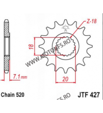 EMGO - Pinion (fata) JTF427, 13 dinti - RM125 1980-/RM-Z250 2010-2012 103-411-13 EMGO Emgo Pinion 39,00 lei 39,00 lei 32,77 l...