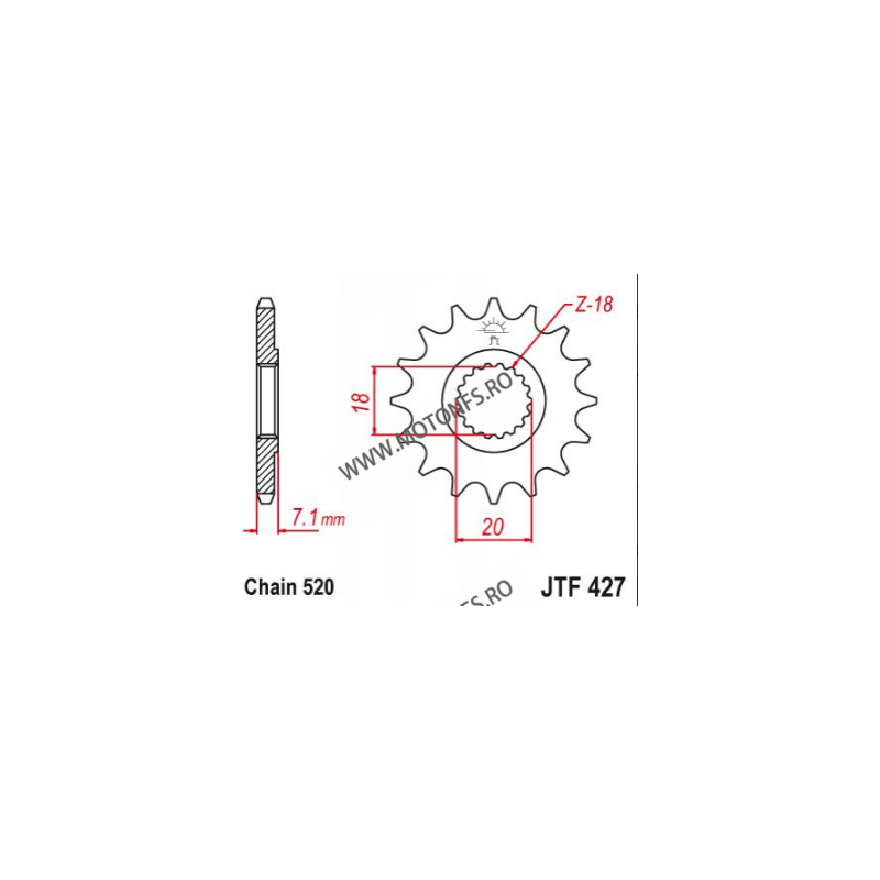 EMGO - Pinion (fata) JTF427, 13 dinti - RM125 1980-/RM-Z250 2010-2012 103-411-13 EMGO Emgo Pinion 39,00 lei 39,00 lei 32,77 l...