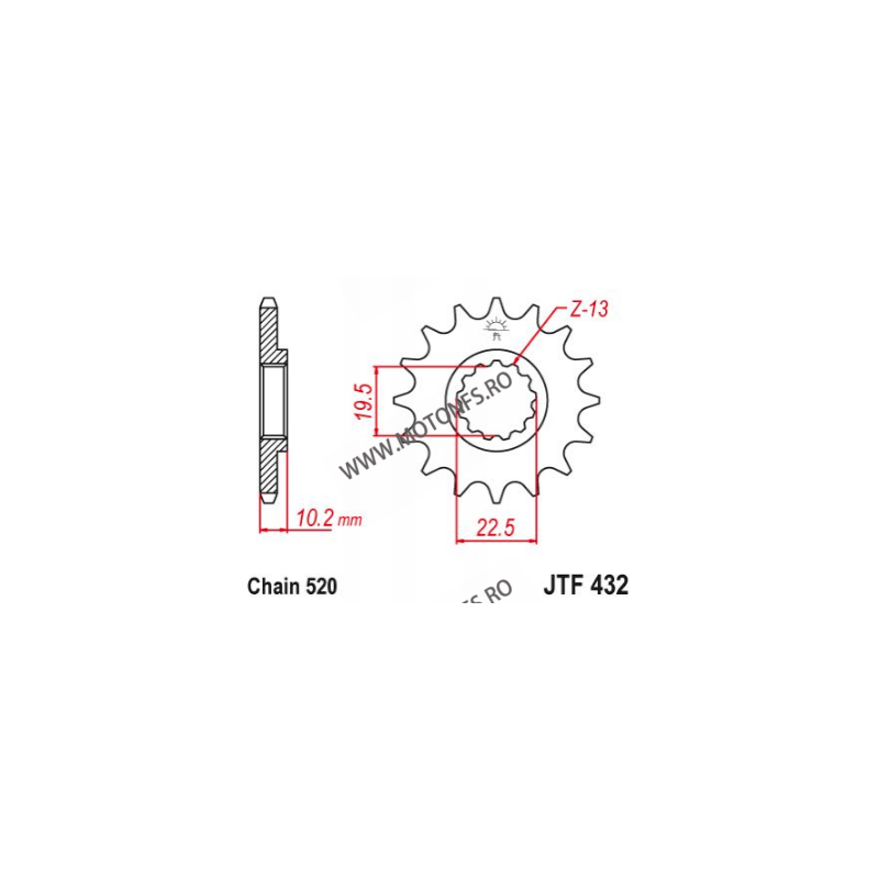 EMGO - Pinion (fata) JTF432, 14 dinti - DR350S/400 2000-/RM250 -2004 103-461-14 EMGO Emgo Pinion 49,00 lei 49,00 lei 41,18 le...