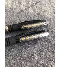 Set 2 Semnalizari moto semnal ascendent LED flexibile, Semnalizari motociclete Led, semnalizari led dinamic 9FOH2  Semnale Mo...