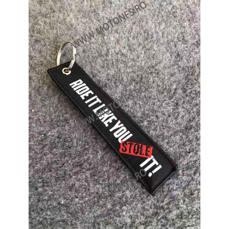 Ride It Like You Stole It Breloc Brodat Pe Ambele Fete O1E1M O1E1M  Breloc Chei 10,00 lei 10,00 lei 8,40 lei 8,40 lei