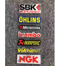 Set Autocolant / Stickere Pentru Moto ATV SBK Super Bike / OHLINS/ Motocross / Brembo /Akrapovic /NGK/viaviavia D7378  Autoco...