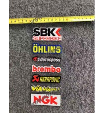 Set Autocolant / Stickere Pentru Moto ATV SBK Super Bike / OHLINS/ Motocross / Brembo /Akrapovic /NGK/viaviavia D7378  Autoco...