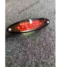 Stop Frana / Lampa Spate Geam Fumuriu Moto Universal Omologat E11 Cafe Racer Chooper Bobber Yamaha Kawasaki Honda Suzuki 3AED...