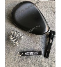 Șa Moto Solo Universală cu Arcuri din Piele Sintetică pentru Cafe Racer Bobber Chopper Custom