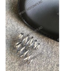 Șa Moto Solo Universală cu Arcuri din Piele Sintetică pentru Cafe Racer Bobber Chopper Custom