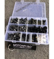 Set 223pcs Suruburi Carene +Suruburi parbriza+ clipsuri+distantiere+prinderi+saibe Universal Moto Honda Kawasaki Suzuki Yamah...