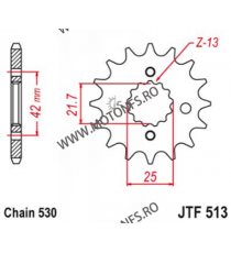 EMGO - Pinion (fata) JTF513, 14 dinti - GS500/GSX500/600/GSX-R750 105-665-14-9 EMGO Emgo Pinioane 44,00 lei 44,00 lei 36,97 l...