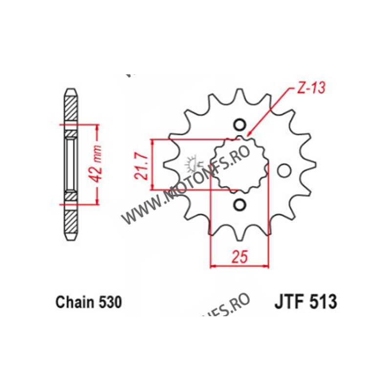 EMGO - Pinion (fata) JTF513, 15 dinti - FZR600/GSF600/650/1200/VZ800 105-665-15-9 SPROCKETS Emgo Pinion 44,00 lei 44,00 lei 3...