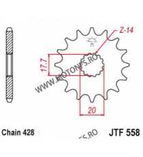 EMGO - Pinion (fata) JTF558, 13 dinti - TDR125/DragStar125/YZ85 2002- 102-311-13 SPROCKETS Emgo Pinion 25,00 lei 25,00 lei 21...