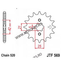 EMGO - Pinion (fata) JTF569, 17 dinti - RD350LC YPVS 1983- 105-427-17 EMGO Emgo Pinioane 39,00 lei 39,00 lei 32,77 lei 32,77 lei