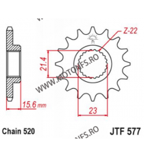 EMGO - Pinion (fata) JTF577, 14 dinti - XT500/600/TT600/SZR&XTZ660 102-481-15 SPROCKETS Emgo Pinion 68,00 lei 68,00 lei 57,14...