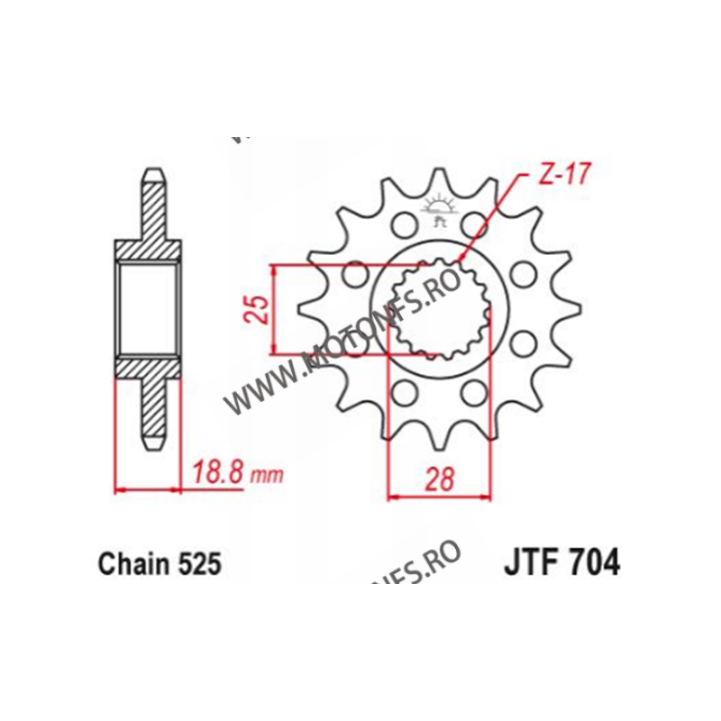 ESJOT - Pinion (fata) 50-29020, 15 dinti - Apr RSV1000 Sonderzz. 105-513-15 ESJOT PINIOANE Emgo Pinion 88,00 lei 88,00 lei 73...