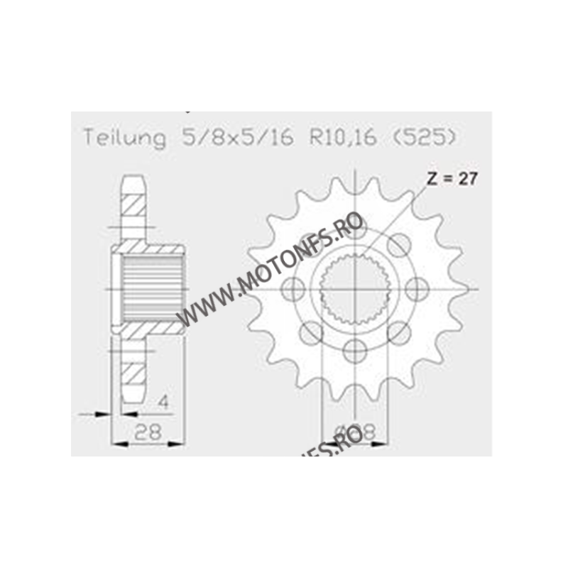 ESJOT - Pinion (fata) 50-ESJOT - Pinion (fata) 50-29034S, 18 dinti - Aprilia NA850 Mana	, 15 dinti - Apr SL750 Shiver Sonderz...